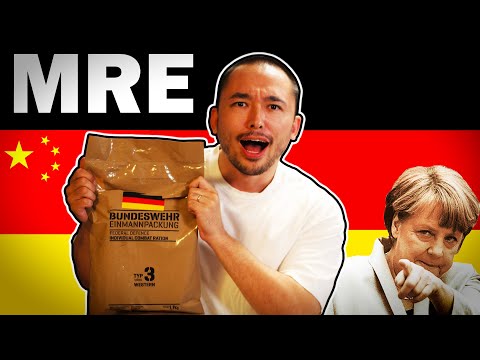 Chinese Man Eats German Military Food (MRE)