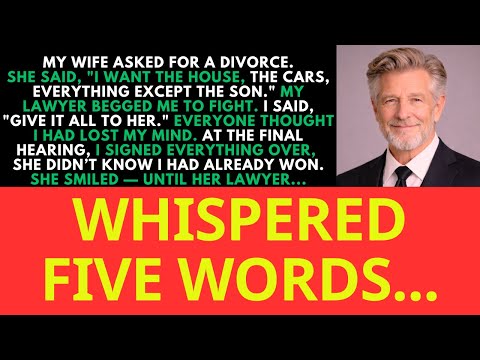 My wife took everything in the divorce — she had no idea what she was really taking and...