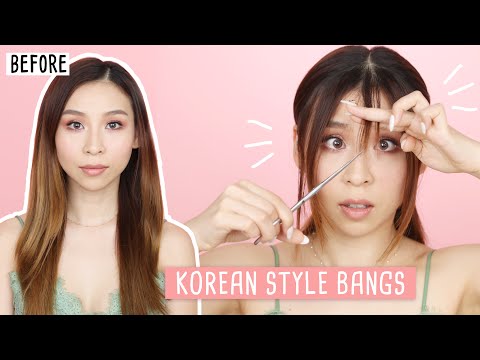 HOW TO: Cut Korean Style Bangs (with no experience) ✂️