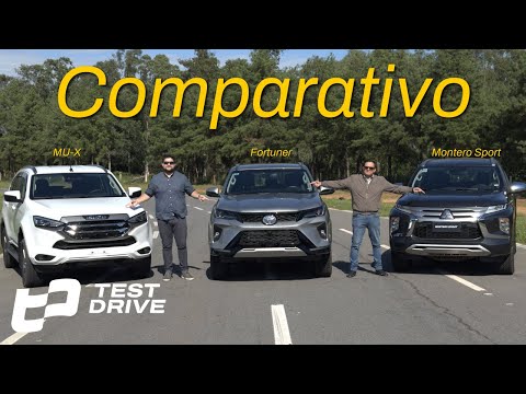 COMPARATIVO Toyota Fortuner - Isuzu MU-X - Mitsubishi Montero Sport | Test Drive Paraguay