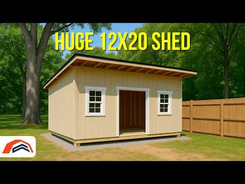 Step-by-Step Guide for a Complete Build 12x20 Modern Lean-To Shed