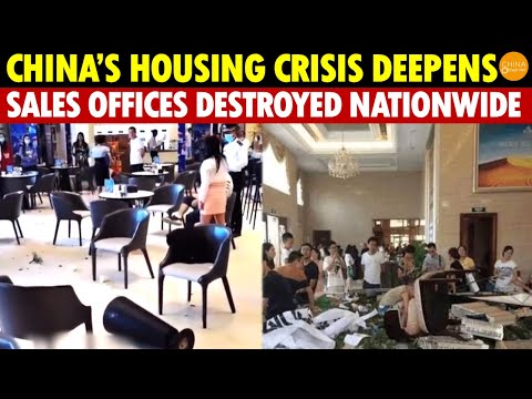 China’s Housing Crash Turns Tragic: Sales Offices Across the Country Smashed in Protest