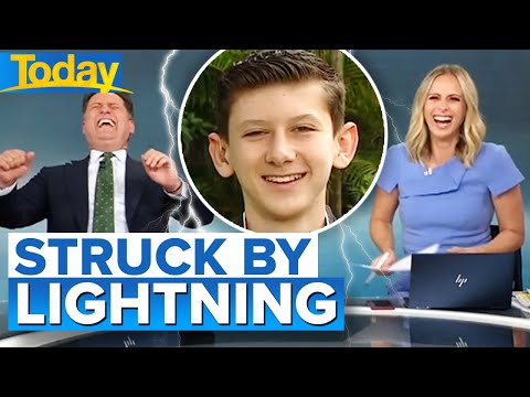Teen struck by lightning leaves Karl in stitches | Today Show Australia