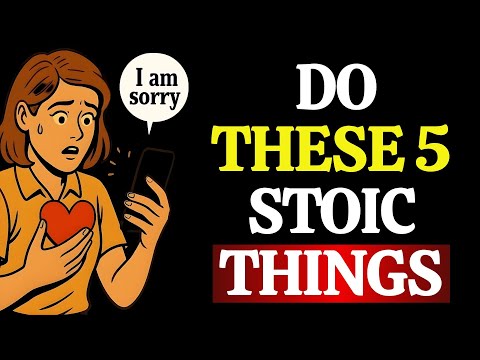 She Betrayed You? Do These 5 Stoic Things Instead | Stoicism