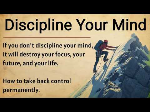 Discipline Your Mind - Control Your Mind || Graded Reader || Improve Your English ✅️