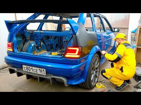 Man Restores CHEAP CAR Into Amazing Modern Automobile | Start to Finish by @GCK-8