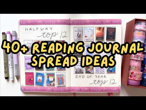 completed reading journal flip through 📖🖊️ ideas for your 2026 journal!