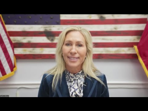 Marjorie Taylor Greene talks about leaving Congress before walking out of interview early