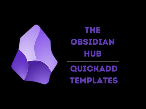 QuickAdd Templates in Obsidian