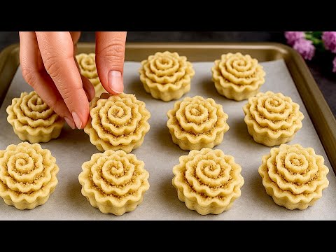 10 minute roll-cookies melt in your mouth! With only few ingredients! Try, the result will amaze you
