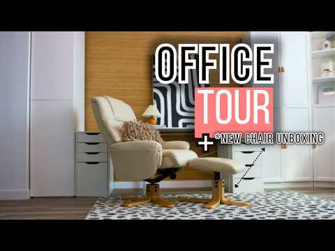 2025 home office Glow-Up! + must-see New Chair unboxing 😍