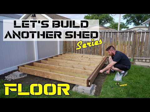 How to build a floating shed foundation // Great for uneven and flat yards! - plans available!
