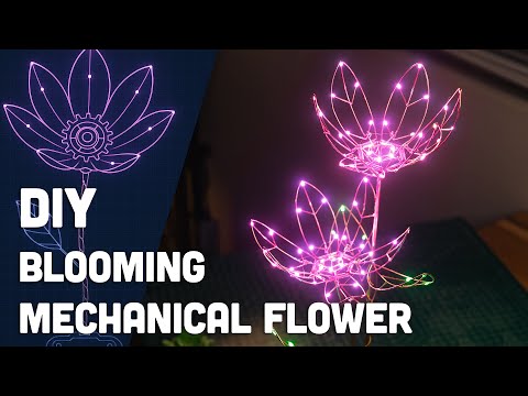 [Satisfying] DIY Blooming Mechanical Flower - Dancing with Light