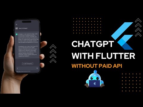 FlutterGPT: ChatGPT Chatbot without Open AI API using Flutter and Python