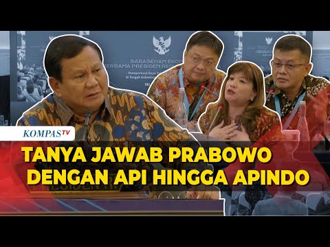 [FULL] Tanya Jawab Presiden Prabowo dengan API, APINDO hingga Diingatkan Investor Baca Surat Yusuf