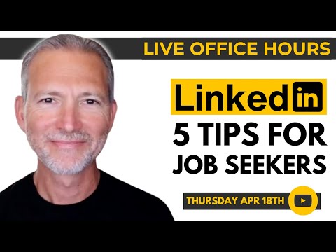 5 Must-Know LinkedIn Tips for Job Seekers 🔴 Live Office Hours with Andrew LaCivita