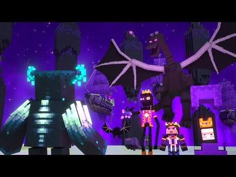 Warden vs Ender Dragon and Army of the End Kingdoms (Minecraft Animation Movie)