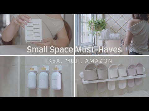 IKEA Finds for Small Spaces 🛍️ | MUJI+Amazon | Organize Parents' Apartment 🏠