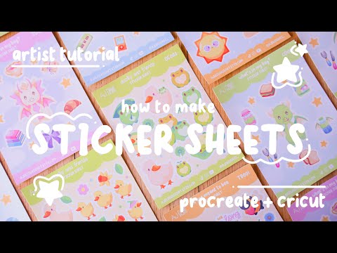 How to make Sticker Sheets ✩ Using Cricut and Procreate