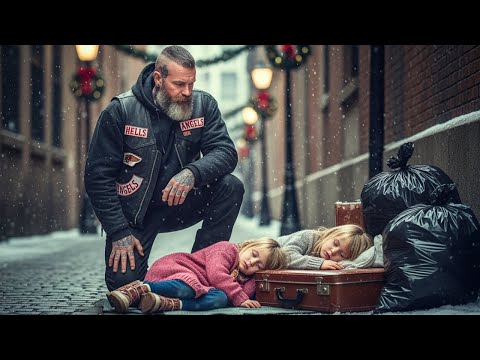 Hells Angel Found Little Twin Girls Sleeping On Trash On Christmas Eve — The Truth Left Him Stunned