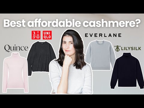 Who Makes the BEST Affordable Cashmere Sweater? | Uniqlo vs Quince vs Everlane vs Lilysilk