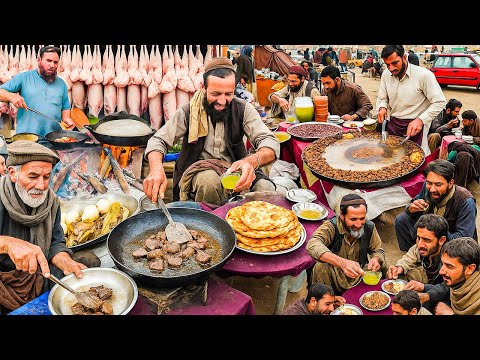 MOST Cheap Afghanistan Foods | Biryani Recipe | Chicken Roast | Kabuli Pulao Recipe | Street Food