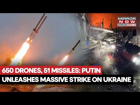 Russia Launches Massive Missiles, Drones Strike At Ukraine, Damages Key Infrastructure | Watch