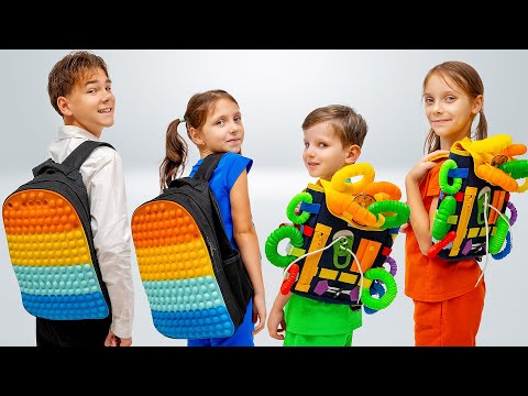 मैचिंग बैकपैक्स चुनौती: स्टेफ़ी और ईवा की दोस्ती 👫