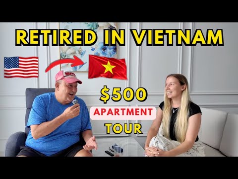 He Left The U.S. to Retire in Vietnam ($500 Apartment Tour Da Nang)