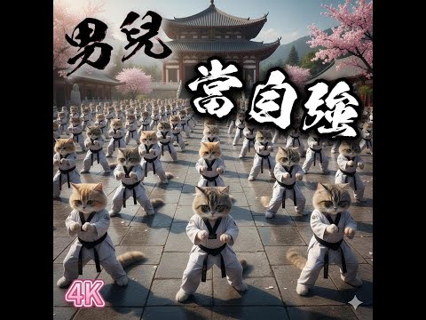 男兒當自強 AI情境繪製 4K