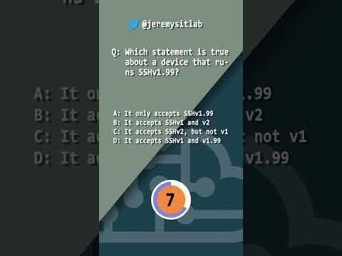 CCNA QUIZ // SSH (1) // #shorts