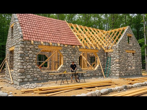 Man builds house in the forest - 175 days without rest