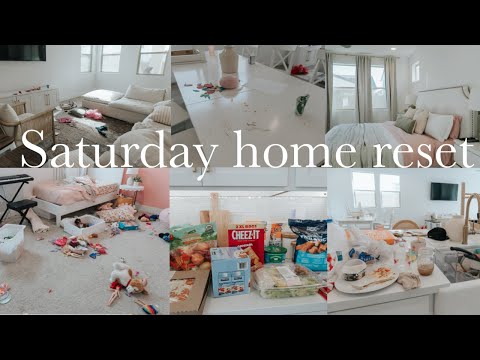 SATURDAY HOME RESET CLEAN WITH ME || CLEANING MOTIVATION || CLEANING VIDEOS