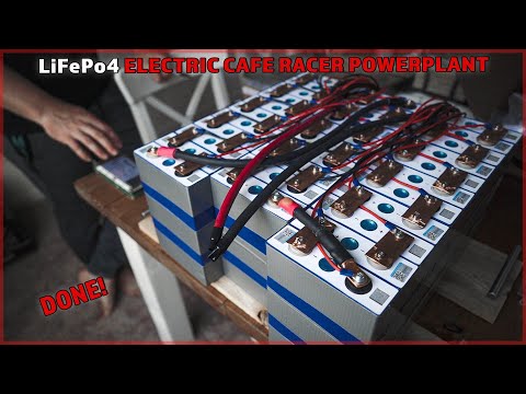 ELECTRIC CAFE RACER For $4,000 – We Built the BIGGEST LiFePo4 Motorcycle Battery on Youtube