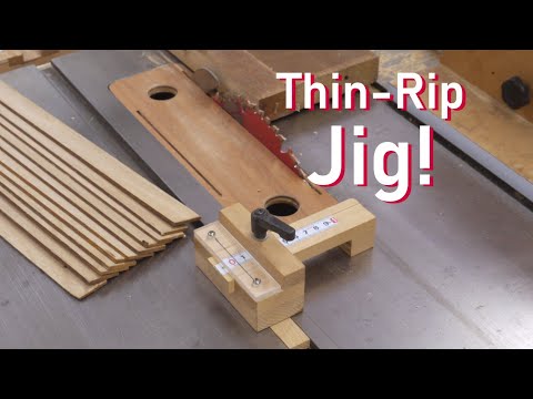 Jig for ripping very narrow stock on the tablesaw