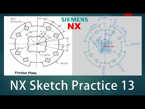 NX Sketch Practice - 13