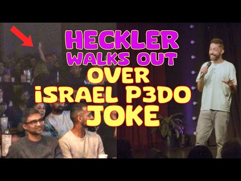 HECKLER WALKS OUT OVER ISRAEL P3DO JOKE | STAND UP COMEDY