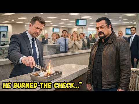RACIST BANK MANAGER BURNS $500,000 CHECK — INSTANTLY REGRETS IT WHEN HE LEARNS WHO STEVEN SEAGAL IS