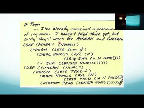 Roger Corman, author of Corman Common Lisp (long-form talk)