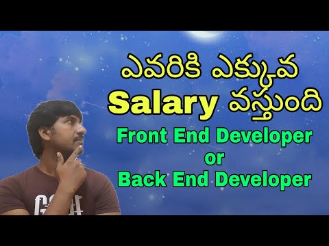 Who gets High Salary Front End Developer or Back end Developer (Telugu) | React Js  | Node Js