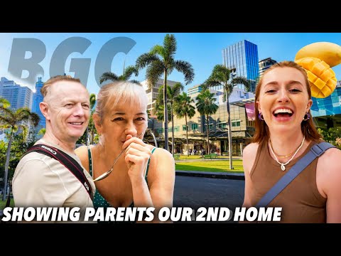 Parents React to BGC, MANILA! Blown Away on Day 1 (Trying mango, shopping malls & Filipino snacks)