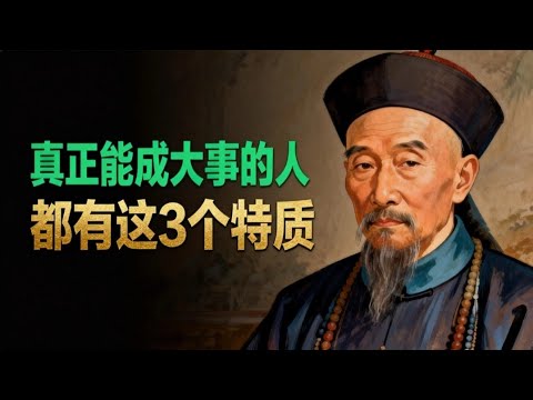 《曾國藩傳》:一個人能成事的關鍵,不是學歷能力,不是人脈背景,也不是智商情商,而是擁有這3個特質#曾国藩 #人生 #人生智慧 #人生感悟 #人間心理 #思維大全 #成功思维模式