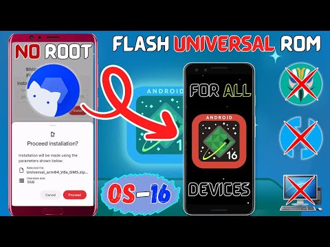 Install Android OS 16 in Any Device Without Root | Flash Android OS16 on OnePlus, Oppo, Realme Phone