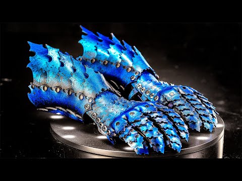 DIY Articulating Leather Gauntlets - Prince Armory Imperial Armor