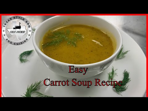 Carrot Soup With Dill Recipe | How To Make Carrot Dill Soup