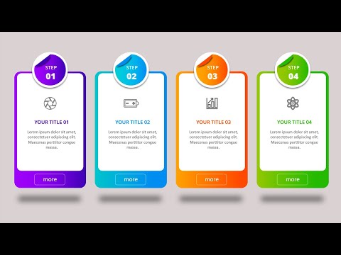 Colorful Rectangular Steps Slide in PowerPoint | Tutorial 1022 | Free Template