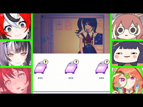 Hololive Girls Reaction To The Bed Option In Needy Streamer Overload [ Hololive EN ]