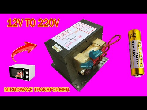 How to make a simple inverter 1700W, Microwave transformer, creative prodigy #149