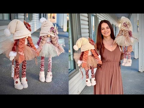 A Scandinavian gnome with long legs, 66 cm tall / DIY TSVORIC