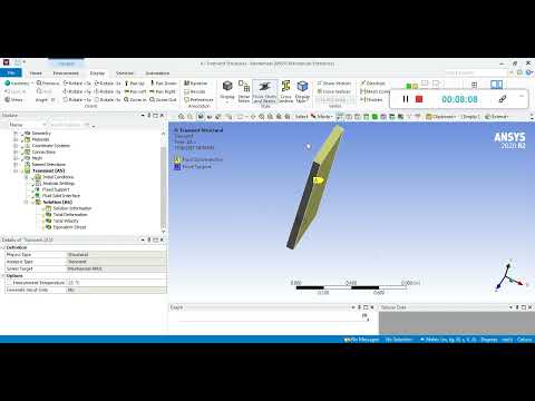 Effect of Turbulent Flow on Structural Response of a Beam using Two-Way Fluid Structure Interaction